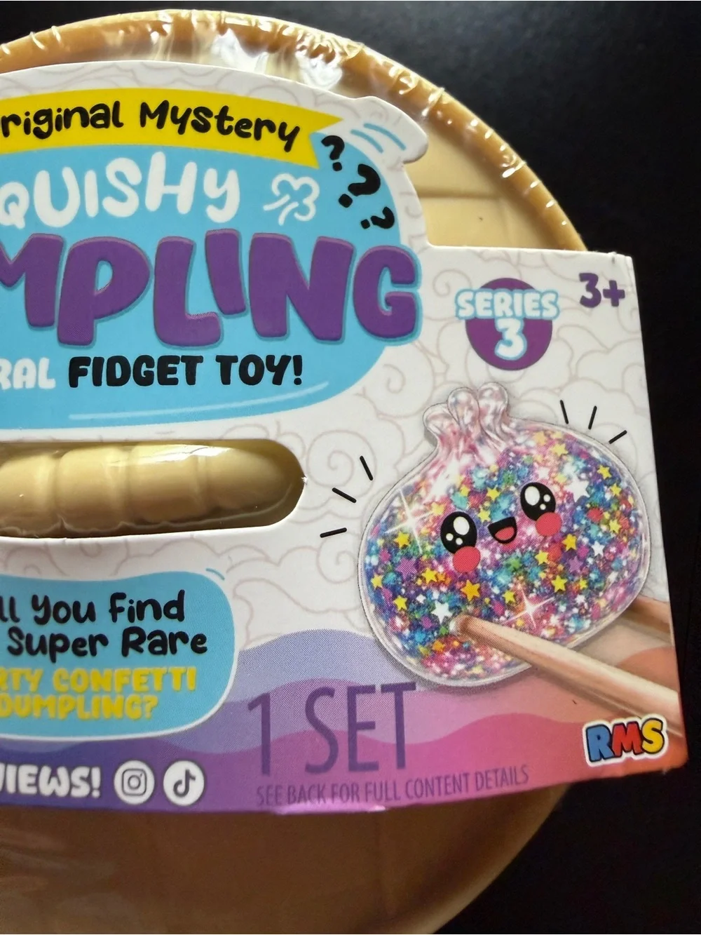 New Viral Mystery Dumpling Confetti Edition Crazy Fun RMS Squishy Sealed Target